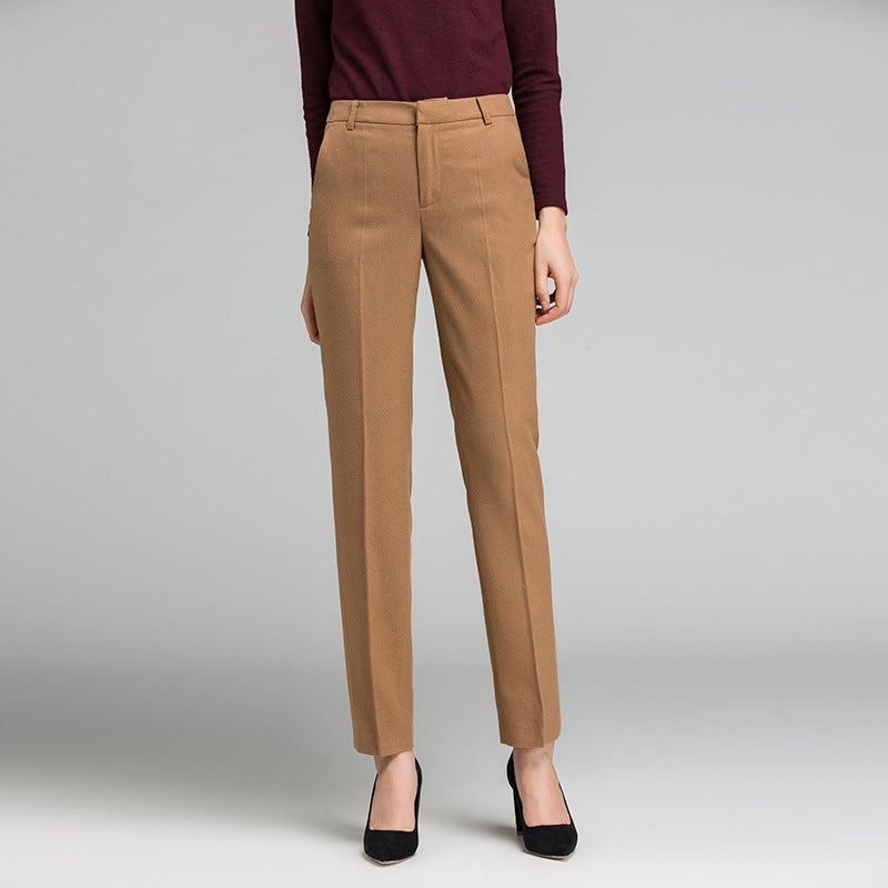 Damen Business Stoffhose mit feiner Struktur