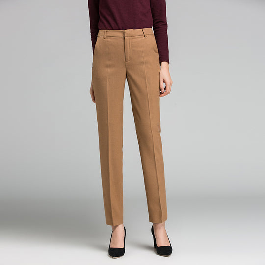 Damen Business Stoffhose mit feiner Struktur