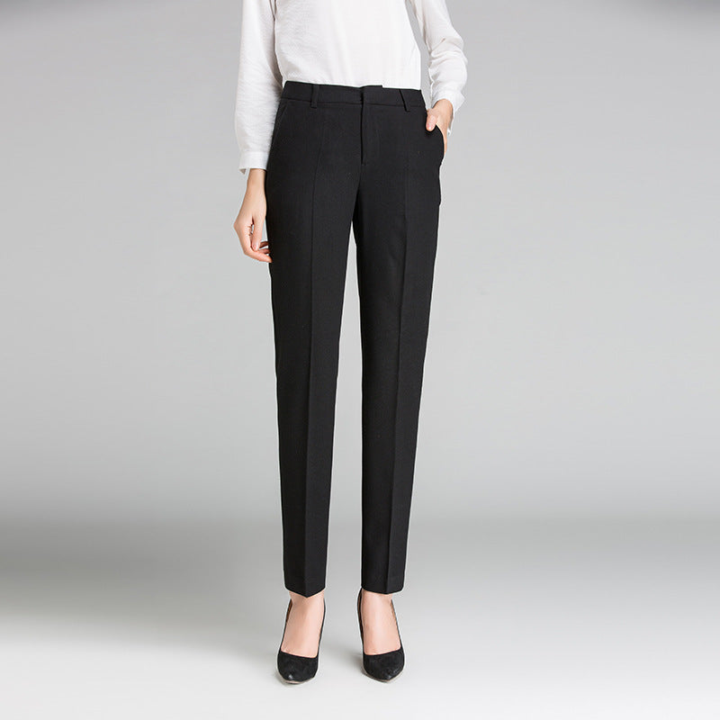 Damen Business Stoffhose mit feiner Struktur