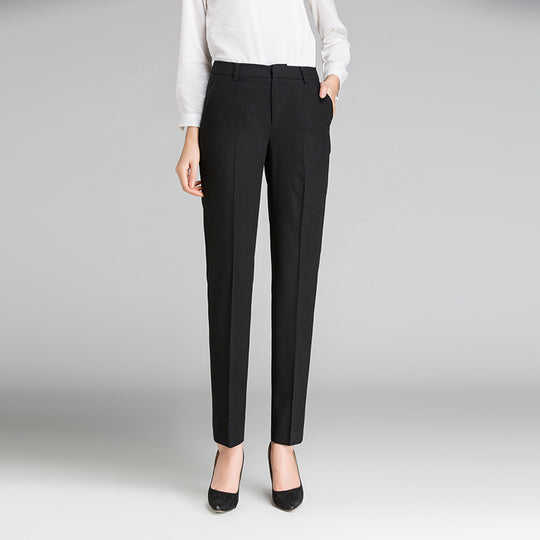Damen Business Stoffhose mit feiner Struktur