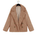 Damen Kuschelige Boucle-Jacke mit doppelter Knopfleiste R&B