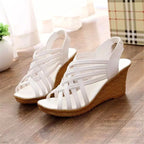 Damen Wedge-Sandalen mit elegantem Riemchen-Design und rutschfester Sohle