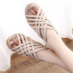 Damen Wedge-Sandalen mit elegantem Riemchen-Design und rutschfester Sohle