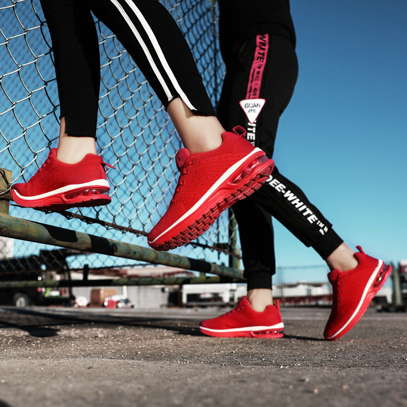 Damen nan atmungsaktiver Strick-Alltags-Sneaker mit integrierter Luftfeder-Zwischensohle und flexibler Profilsohle R&B