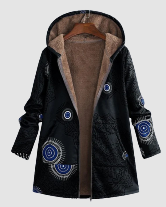 Winterjacke Damen Blumenmuster | R&B