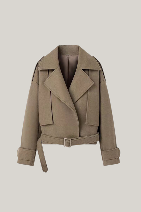 R&B | Kragenbeltes Jacke