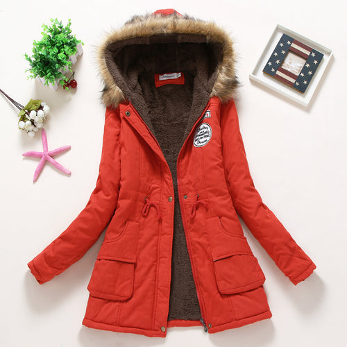 Damen gefütterte Übergangsjacke mit Kapuze und Teddyfutter R&B