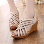 Damen Wedge-Sandalen mit elegantem Riemchen-Design und rutschfester Sohle