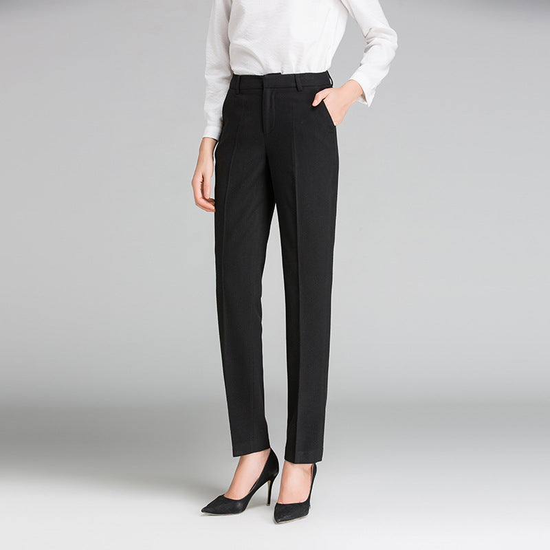 Damen Business Stoffhose mit feiner Struktur