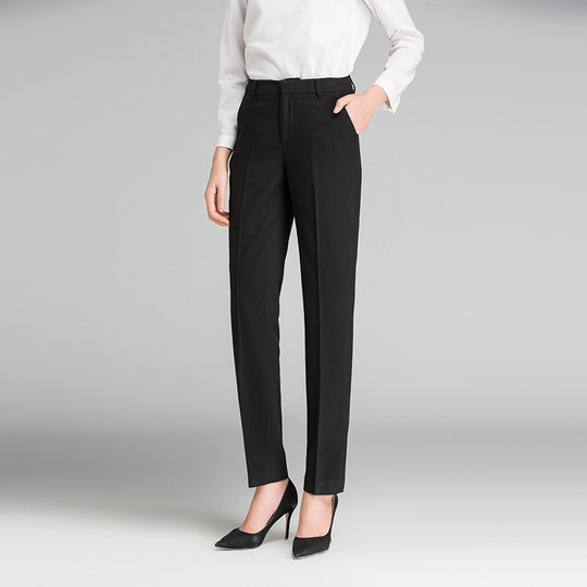 Damen Business Stoffhose mit feiner Struktur
