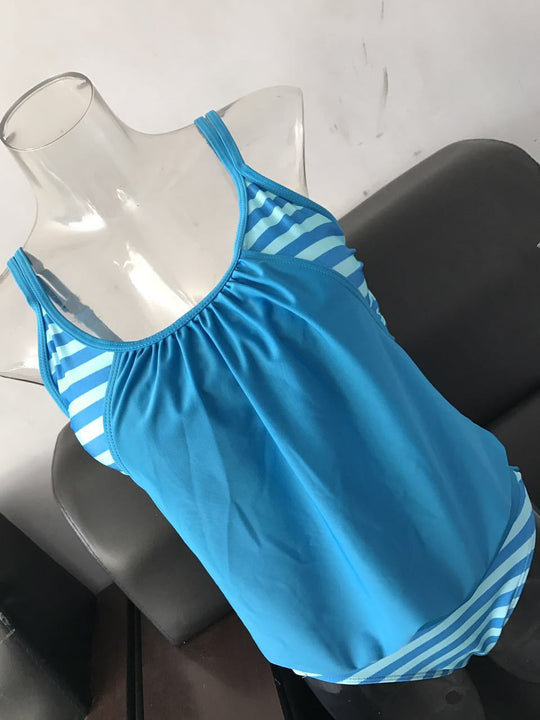Damen Tankini mit verstellbaren Trägern und Übergroßem Schnitt R&B