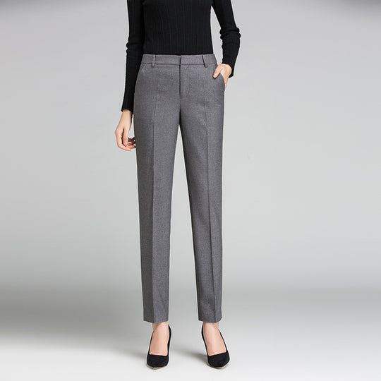 Damen Business Stoffhose mit feiner Struktur