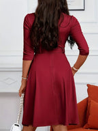 R&B | Kleid mit Gürtel und Reißverschluss