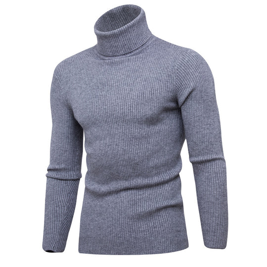 Herren eleganter Rollkragenpullover aus weichem Strick R&B