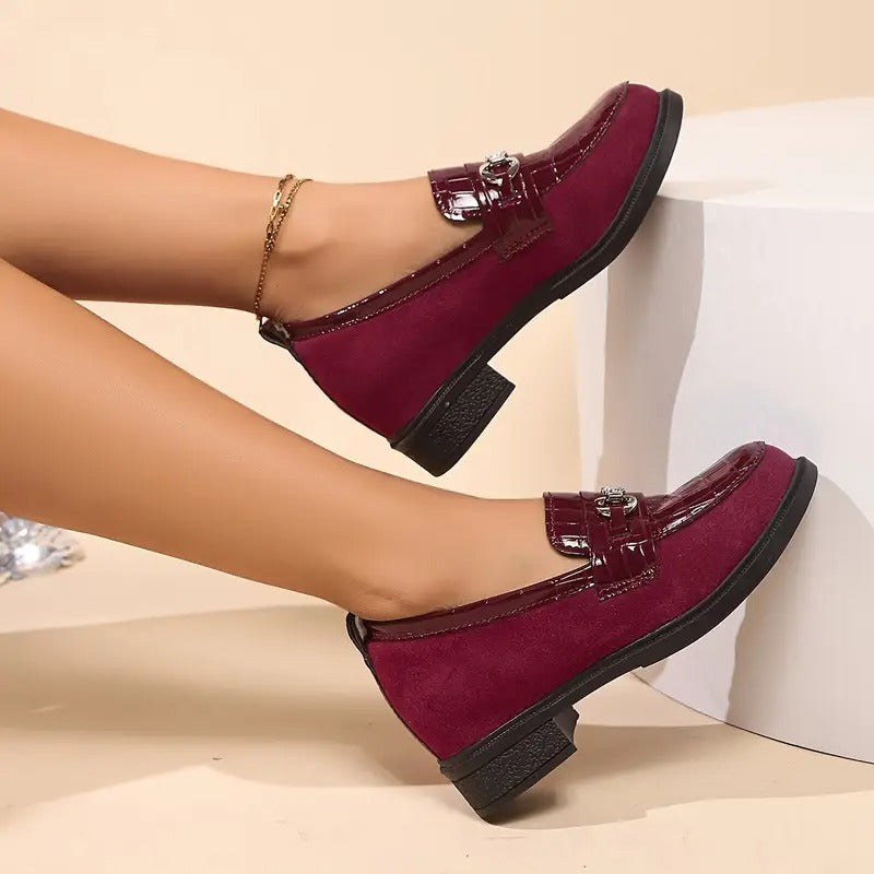 Damen-Loafer mit Metallkette R&B R&B