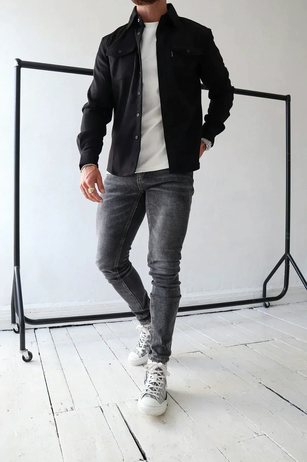 R&B | Premium-Jacke mit Knopfverschluss für Herren Stylische und Bequeme Jacke