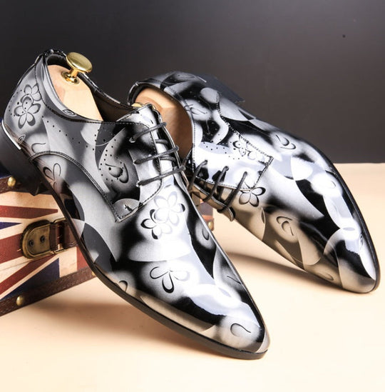 R&B | Große Herren Business Freizeitschuhe Aus Glanzleder
