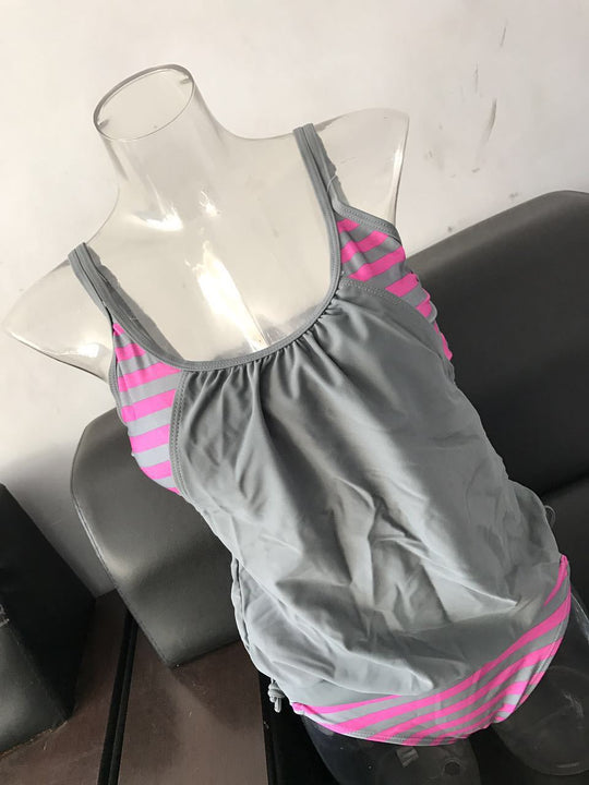 Damen Tankini mit verstellbaren Trägern und Übergroßem Schnitt R&B