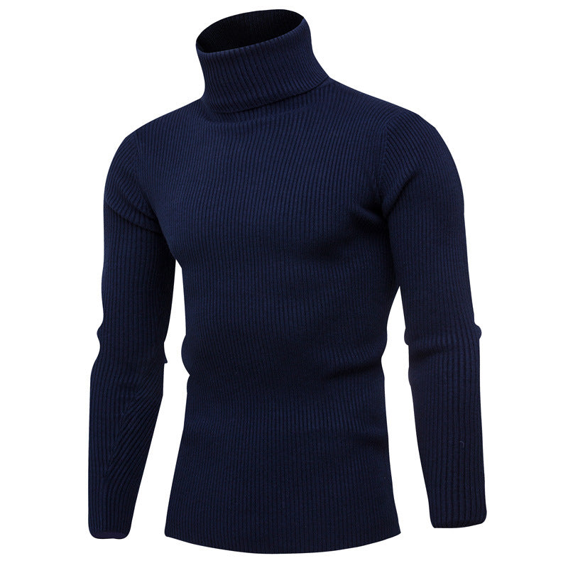 Herren eleganter Rollkragenpullover aus weichem Strick R&B
