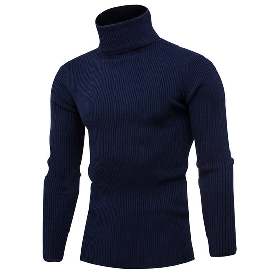 Herren eleganter Rollkragenpullover aus weichem Strick R&B