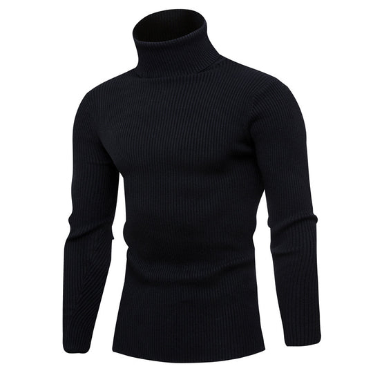 Herren eleganter Rollkragenpullover aus weichem Strick R&B