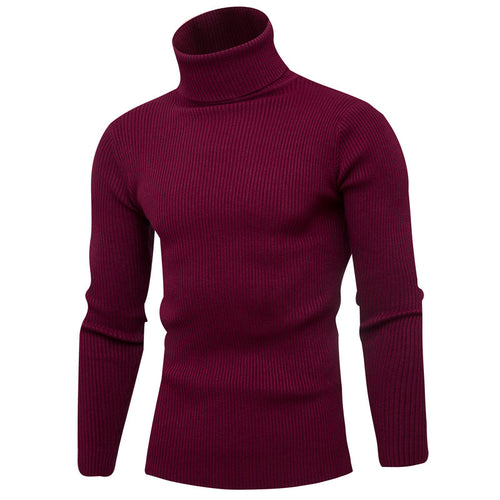 Herren eleganter Rollkragenpullover aus weichem Strick R&B