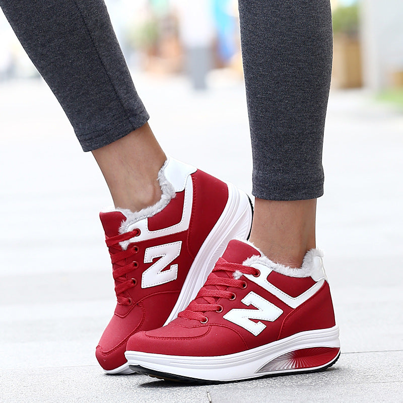 Damen nan Balance-Walking-Sneaker mit ergonomischer Wippsohle und entlastender Mittelsohle R&B