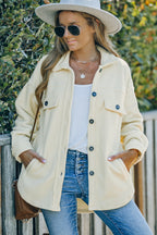 R&B | Lässige Fleecejacke mit Taschen Weich und Warm Perfekt für Kühl Tage
