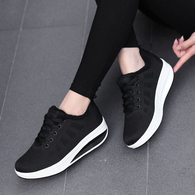 Damen Bequeme Laufschuhe mit warmem Innenfutter