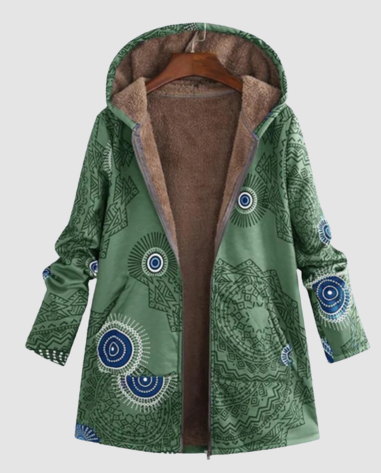Winterjacke Damen Blumenmuster | R&B