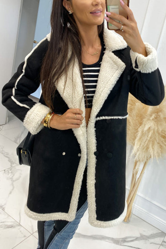 R&B | Lammwolle Patchwork Freizeitjacke