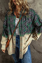 R&B | Patchwork Cam Jacket in Checkered Cotton Blend Trendy und Unique