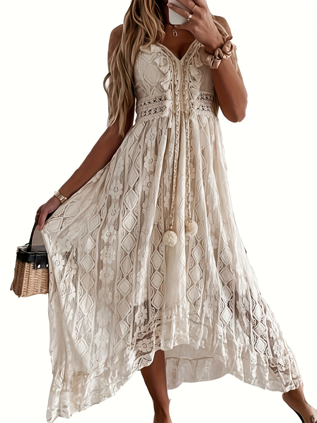 R&B | Ausschnitt Maxikleid für Damen