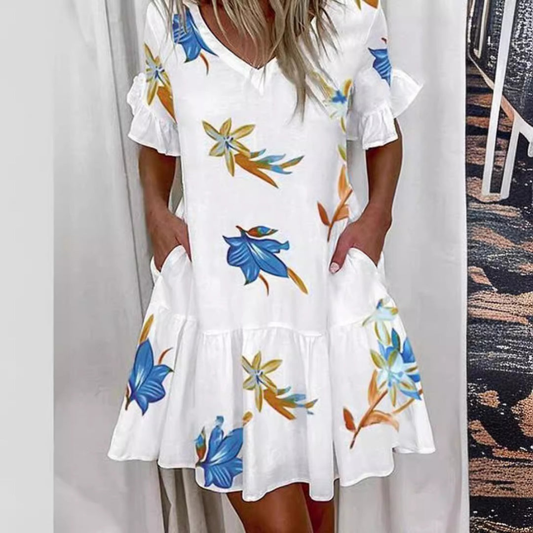 R&B | Pendelkleid mit V-Ausschnitt