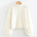 Damen modischer Pullover mit schimmernden Akzenten und lässigem Schnitt R&B