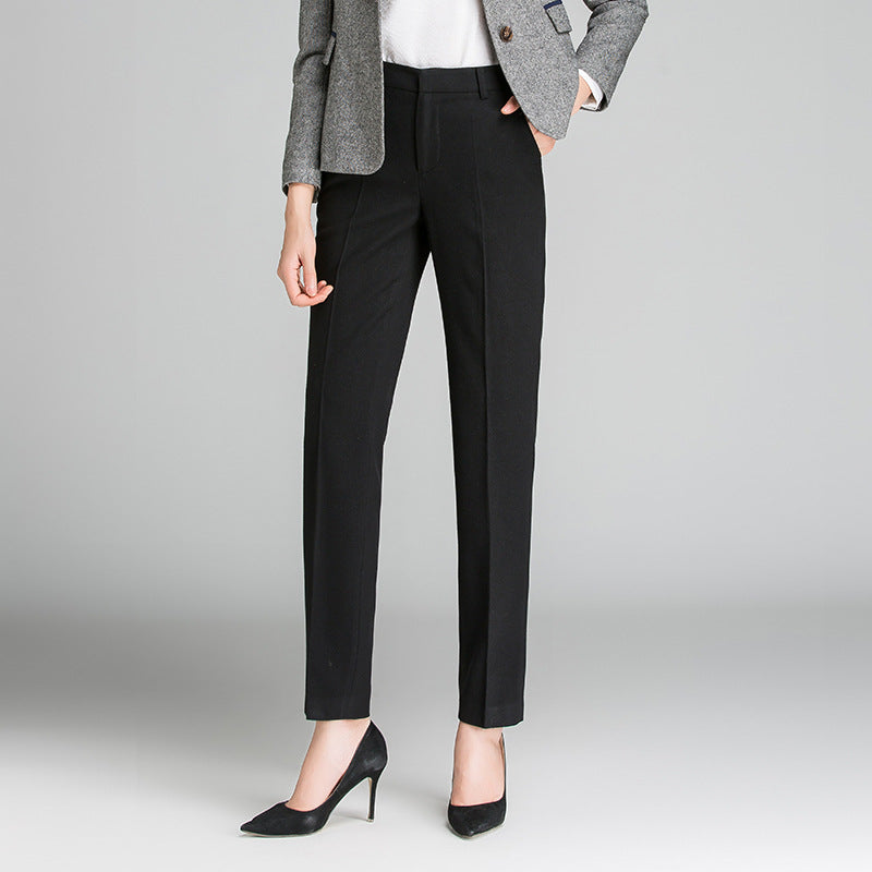 Damen Business Stoffhose mit feiner Struktur