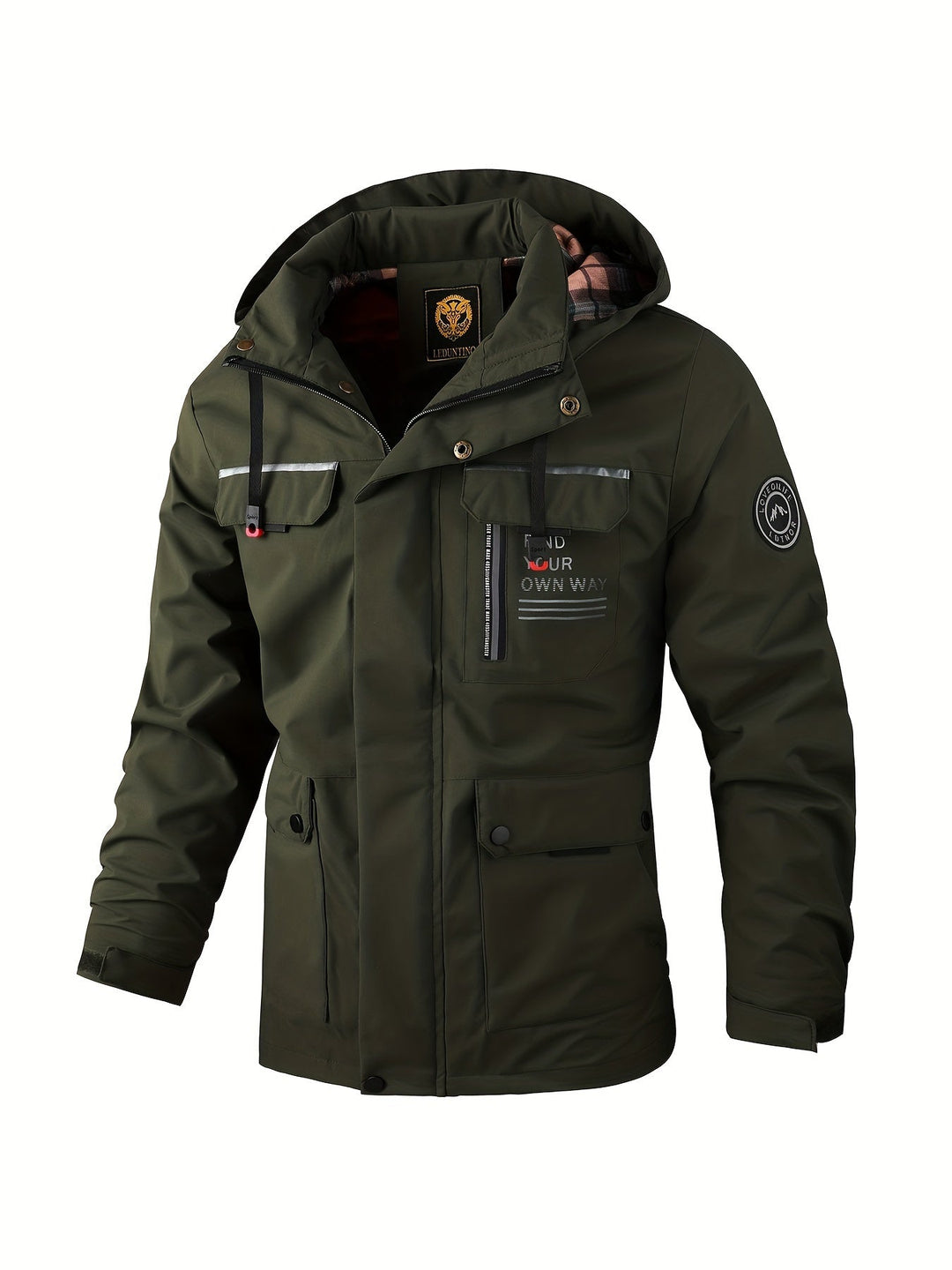 R&B | Herren Kapuzen Utility Jacke