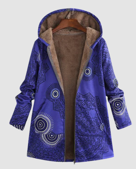 Winterjacke Damen Blumenmuster | R&B