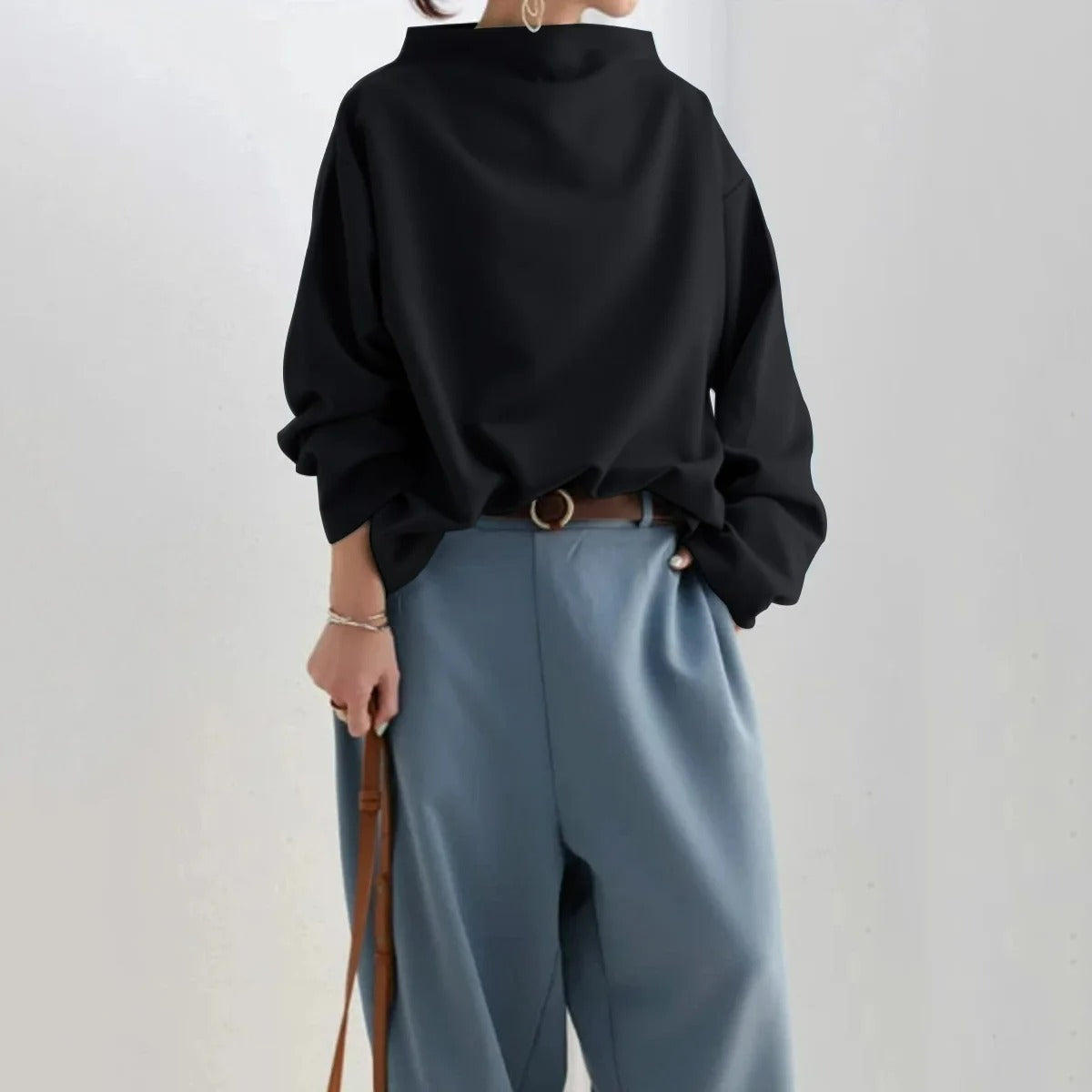 Stylischer Langarmpullover für Damen