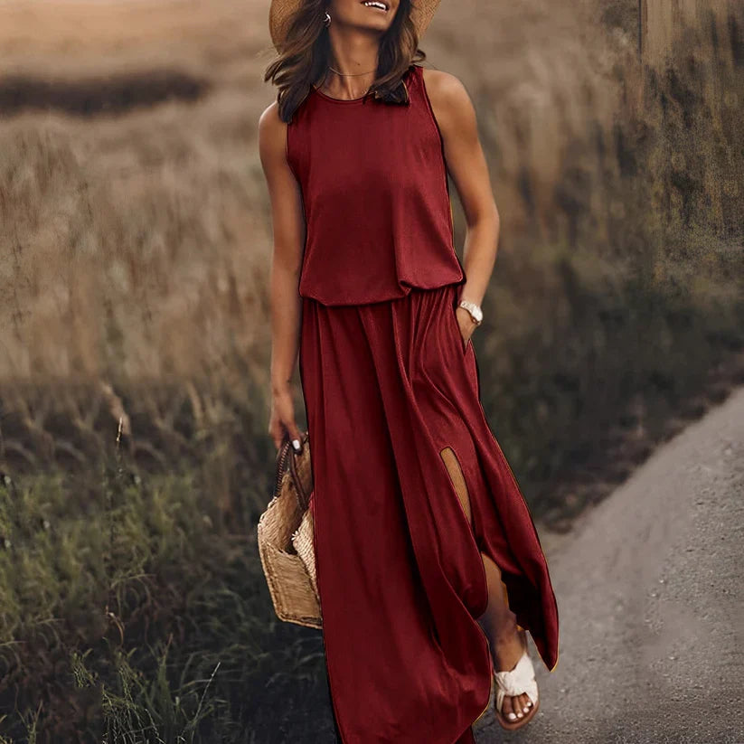 Elegantes farbenfrohes Kleid