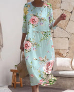 R&B | Elegantes Floral Kleid, das den Bauch kaschiert