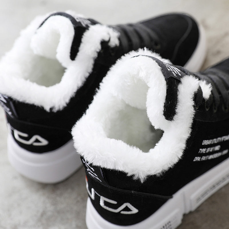 Damen Winterliche High-Top Sneaker mit kuscheligem Innenfutter und rutschfester Sohle R&B