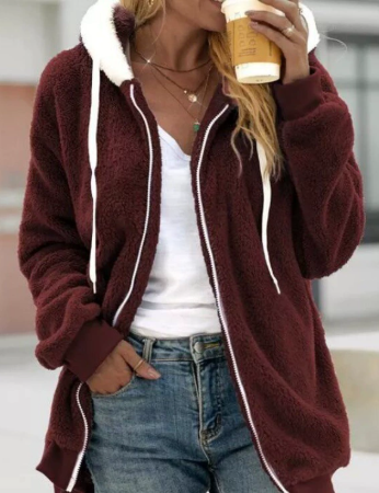 R&B | Extra warmer Teddy-Fleece Zip Hoodie