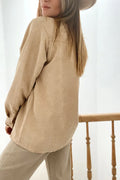R&B | Cordurahemdjacke mit Rüschendetails Baumwollmischung Elegant und Modern
