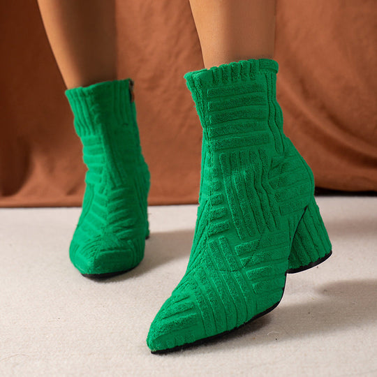Zeitlose Damenstiefel mit Blockabsatz R&B