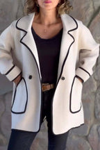 R&B | Suit-Kragen doppelseitige Wolljacke