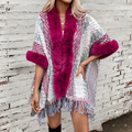 R&B | Stilvolle Fransen Cape Stiefelette für Damen Perfekt für den Herbst