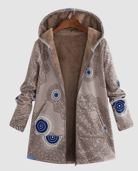 Winterjacke Damen Blumenmuster | R&B