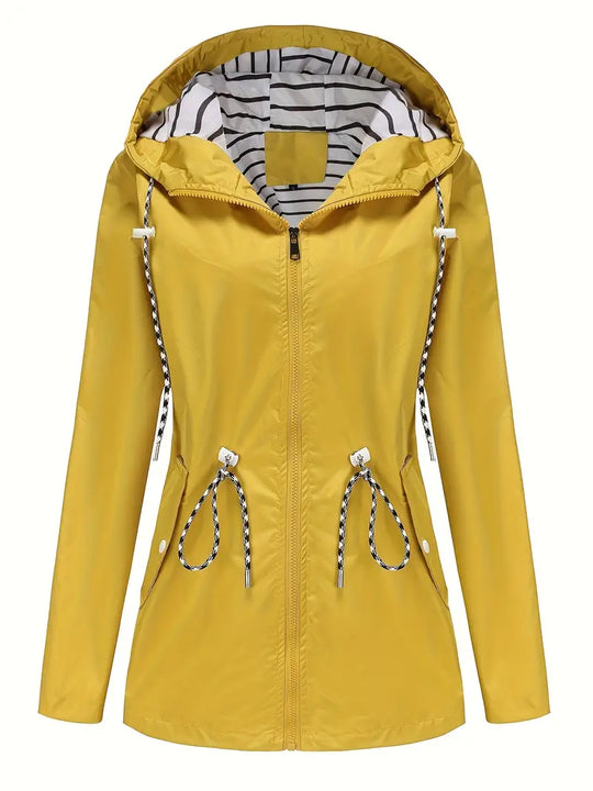 R&B | Regenjacke - Wasserdicht mit Kapuze - Verstellbare Passform - Praktische Taschen