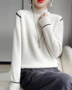 R&B | Eleganter schlichter Rollkragenpullover